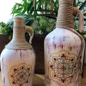 Dekorative Carboy-flasker sett med 2 produktbeskrivelse