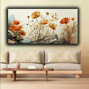 TRADE AYS Orange Blossom – Dekorativt Lerretstrykk med Appelsinblomster
