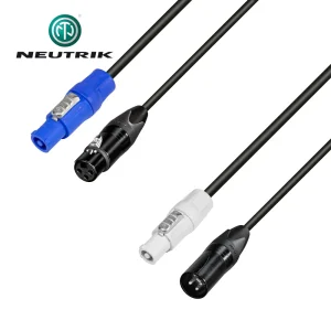 Adam Hall Neutrik hybridkabel DMX og PowerCon