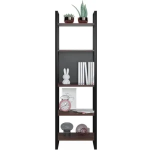 RUUM STORE BY DOĞTAŞ Meta Smal Bokhylle 160 cm – Metall & Valnøtt (RT4-206)