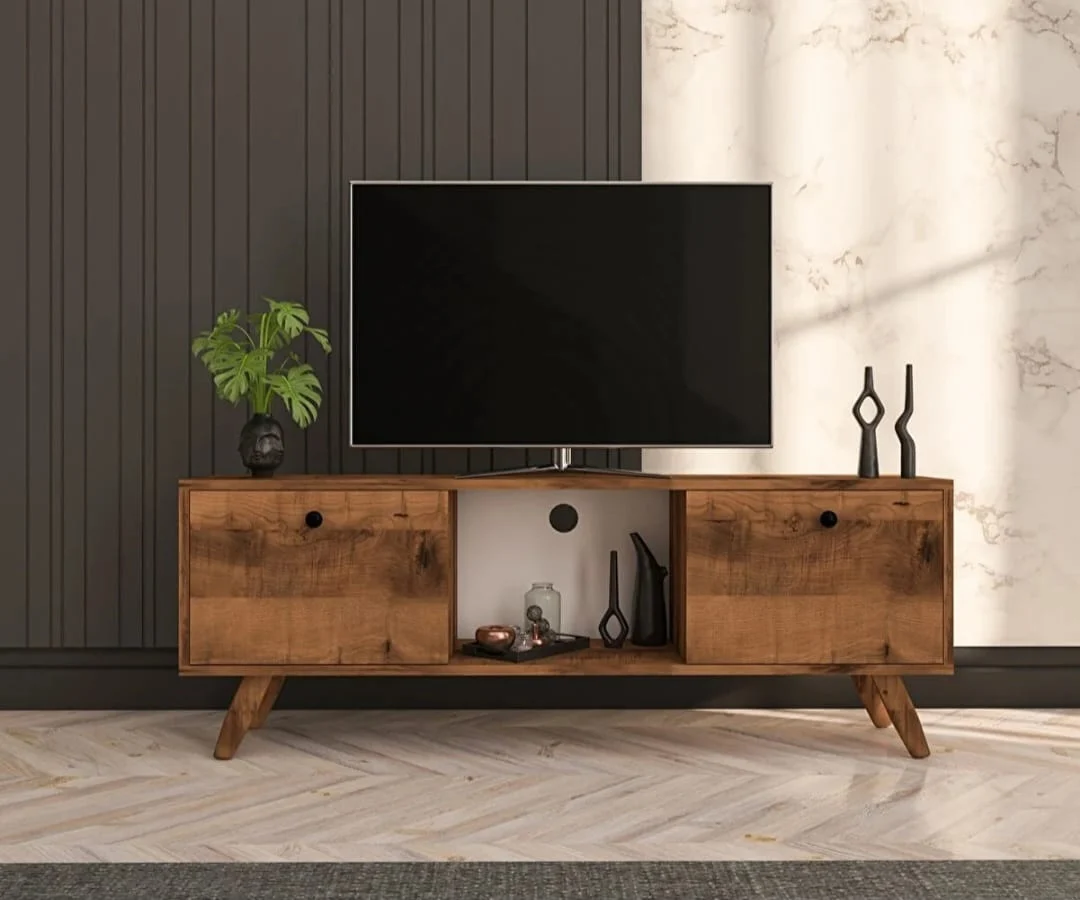 TV-enhet Valnøtt TV-konsoll 140 Cm - Image 2
