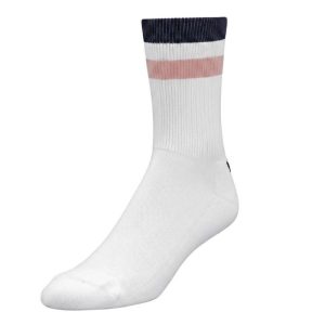 YMR Track Club Åsunden Mid Crew Socks Offwhite-Burg
